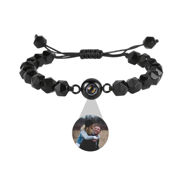 Remember Bracciale con pietre personalizzato con foto - Joelite Gioielli