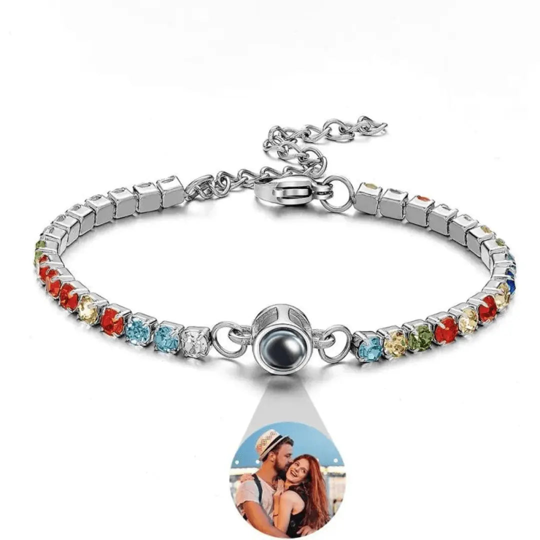 Remember™ Bracciale Tennis personalizzato con foto - Joelite Gioielli