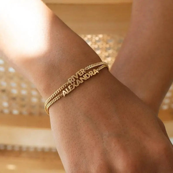 Custom Name Bracelet ByHeartJewelry