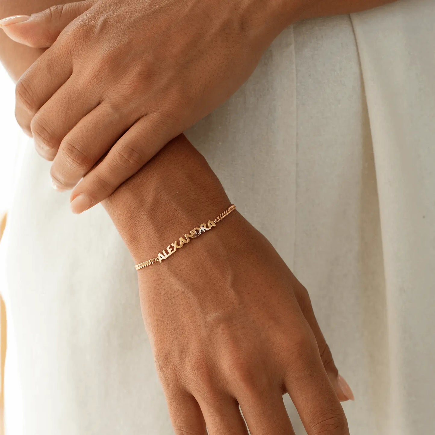 Custom Name Bracelet - Silver / 2