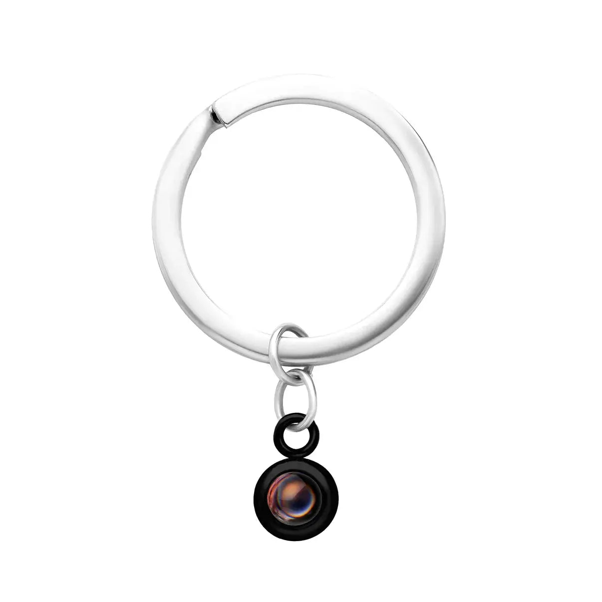 Custom Photo Keychain - Black
