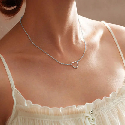 Custom Heart Name Necklace - Gold / 2