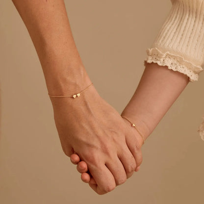 Гривна с инициал в сърце - Злато / 6