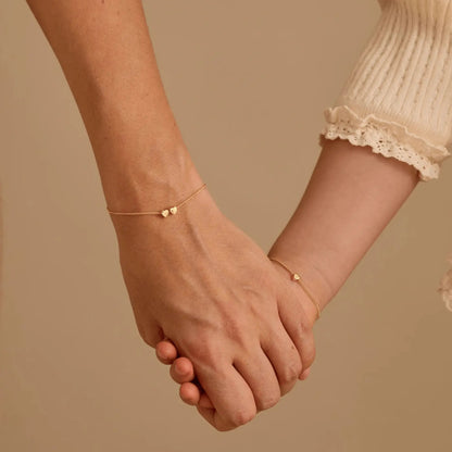 Custom Heart Initial Bracelet ByHeartJewelry