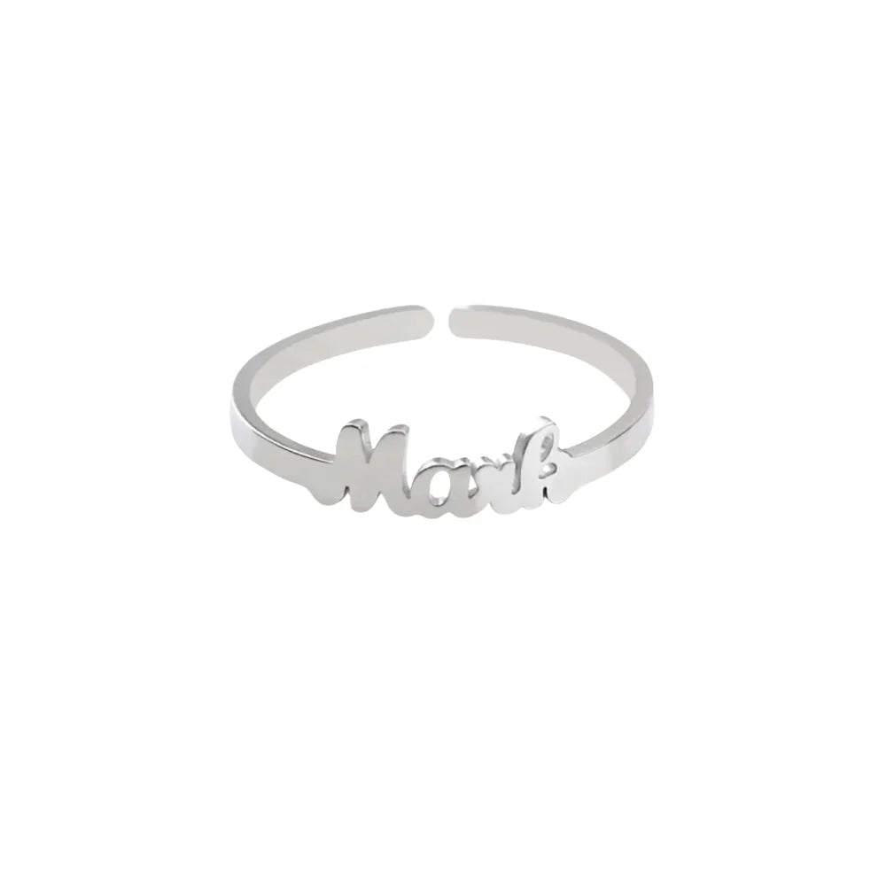 Custom Name Ring - 1 name / Silver
