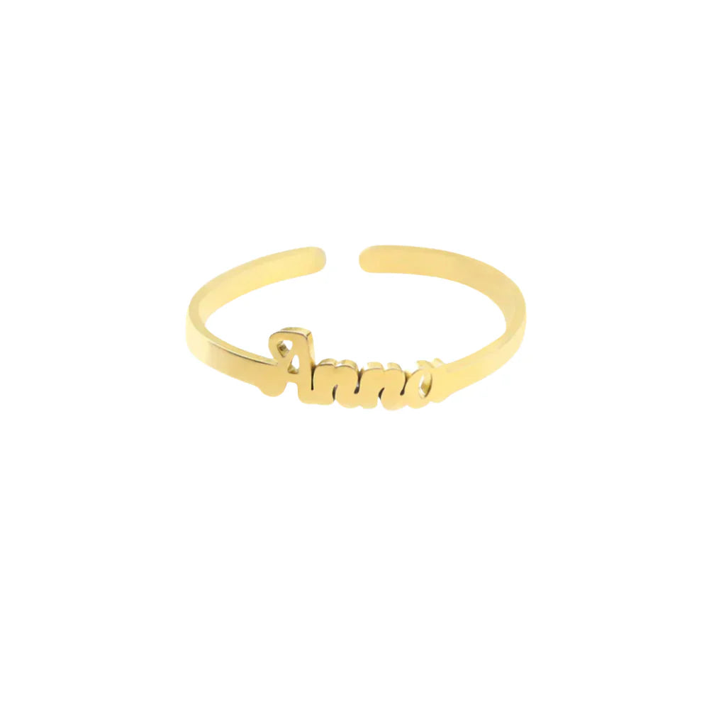 Custom Name Ring - 1 name / Gold