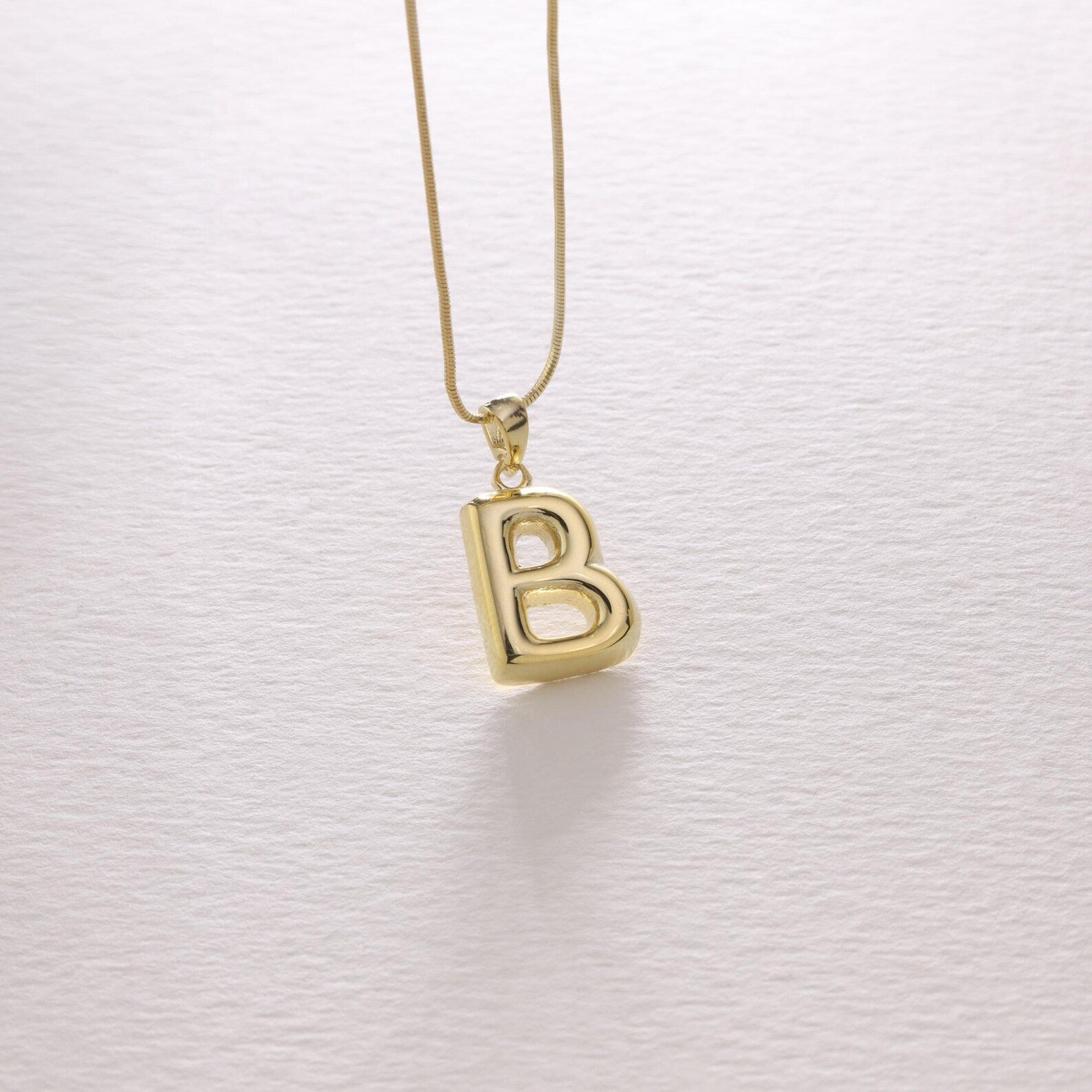 Custom Letter Bubble Necklace - ByHeartJewelry