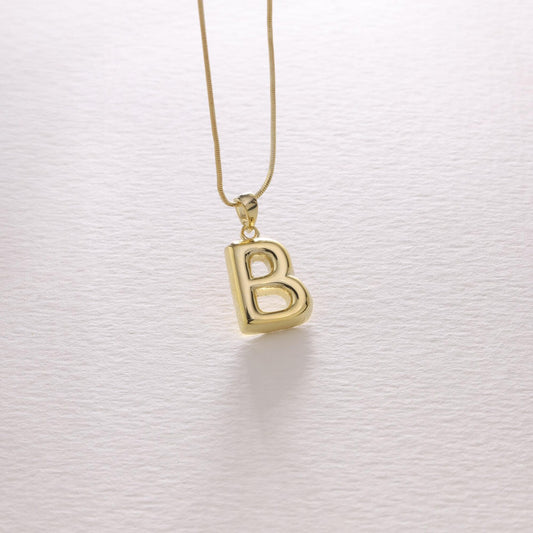 Custom Letter Bubble Necklace - ByHeartJewelry