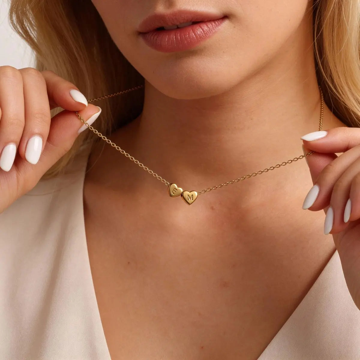 Κολιέ με Καρδιά & Αρχικά Φωτογραφικό Κόσμημα