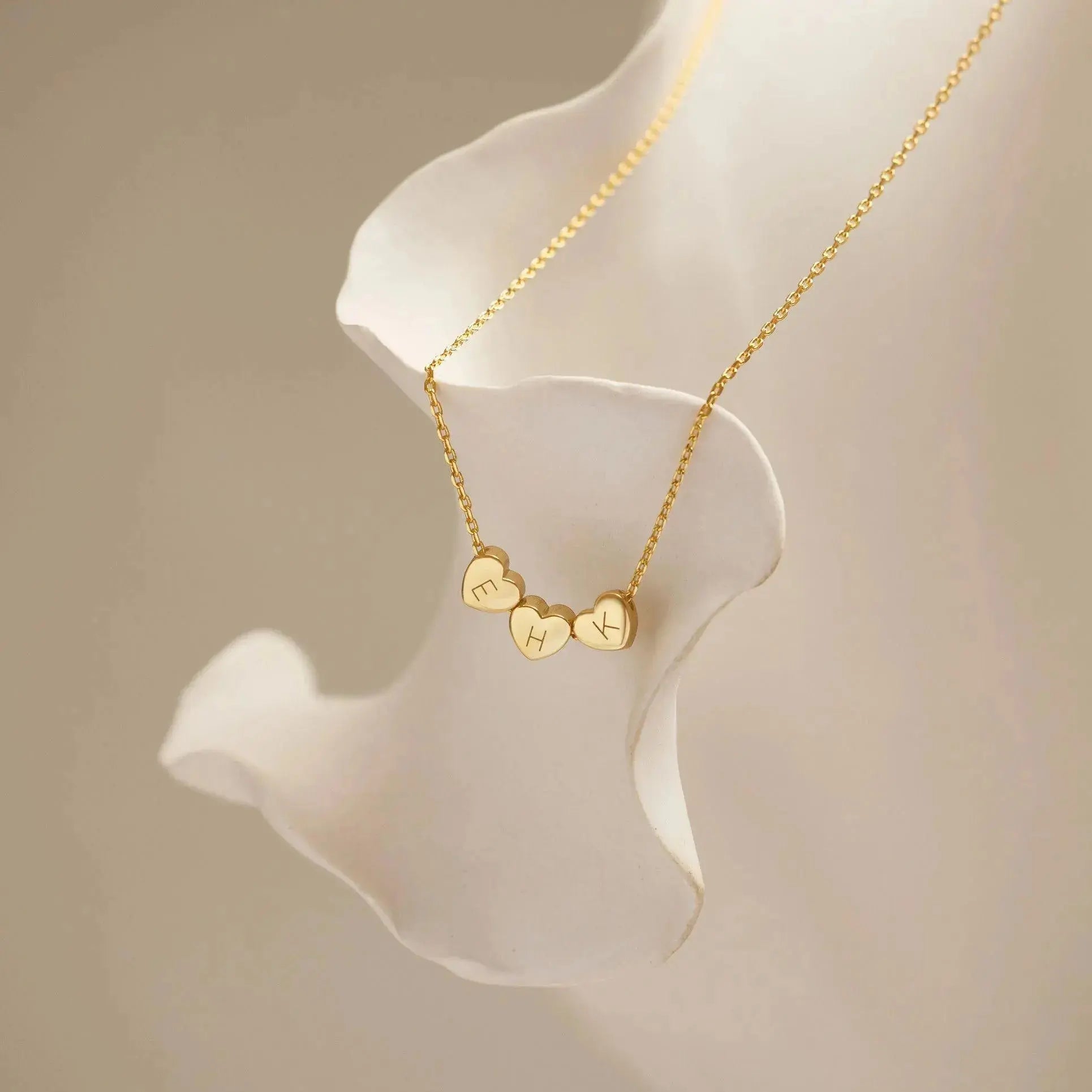 Custom Heart Initial Necklace ByHeartJewelry