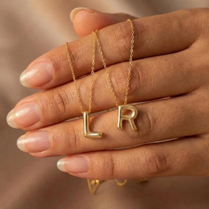 Колие с буква балонче ByHeartJewelry