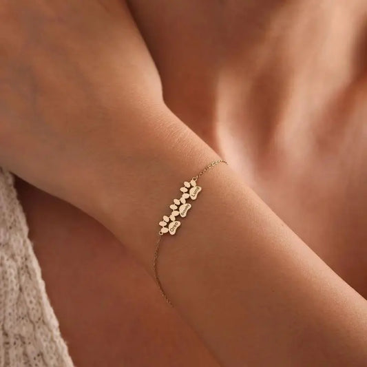 Custom Paw Name Bracelet Photo Jewellery