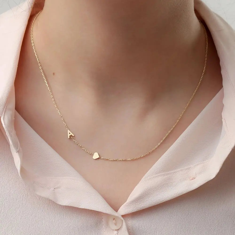 Κολιέ με Πλαϊνά Αρχικά Φωτογραφικό Κόσμημα