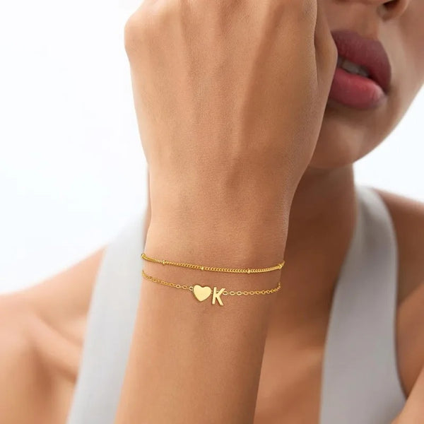 Pulsera con Inicial en Corazón