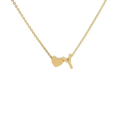 Κολιέ με Καρδιά & Αρχικά - ByHeartJewelry