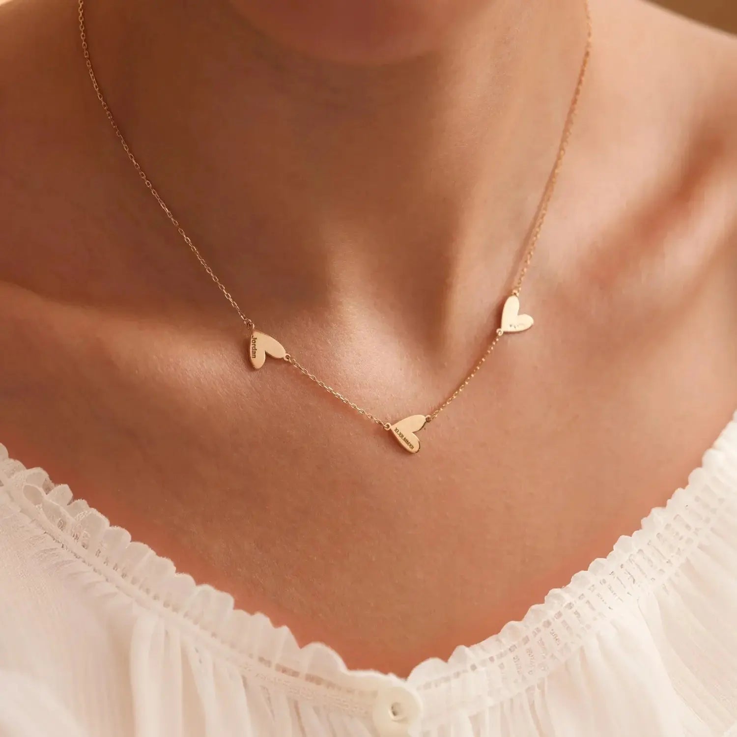 Custom Engraved Heart Necklace ByHeartJewelry
