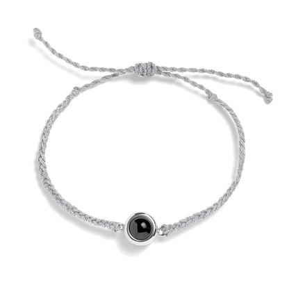 Personalized bracelet with photo - Grå/Sølv