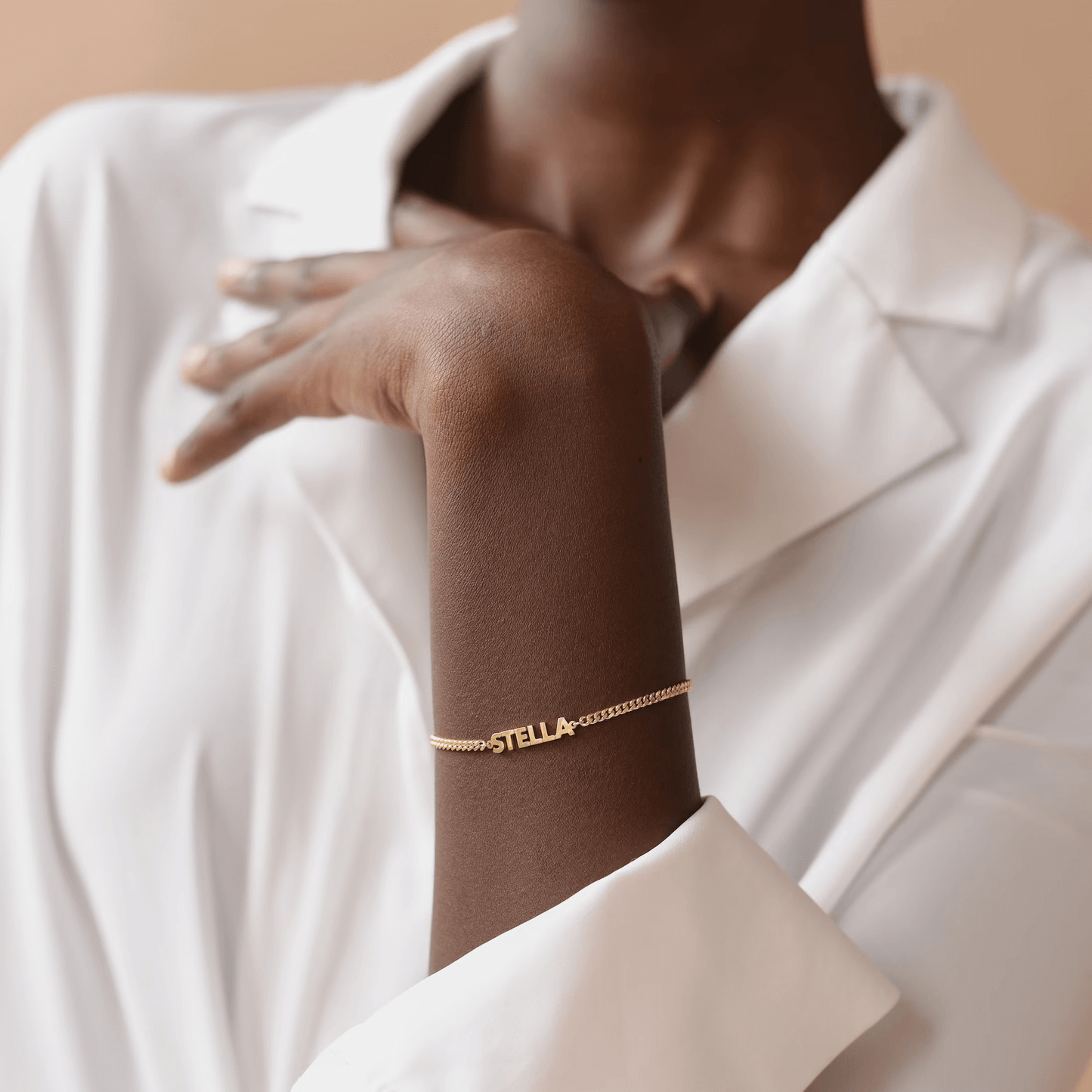 Custom Name Bracelet - Gold / 3