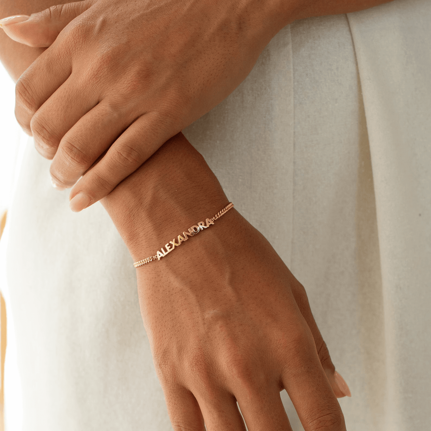 Custom Name Bracelet - Silver / 2