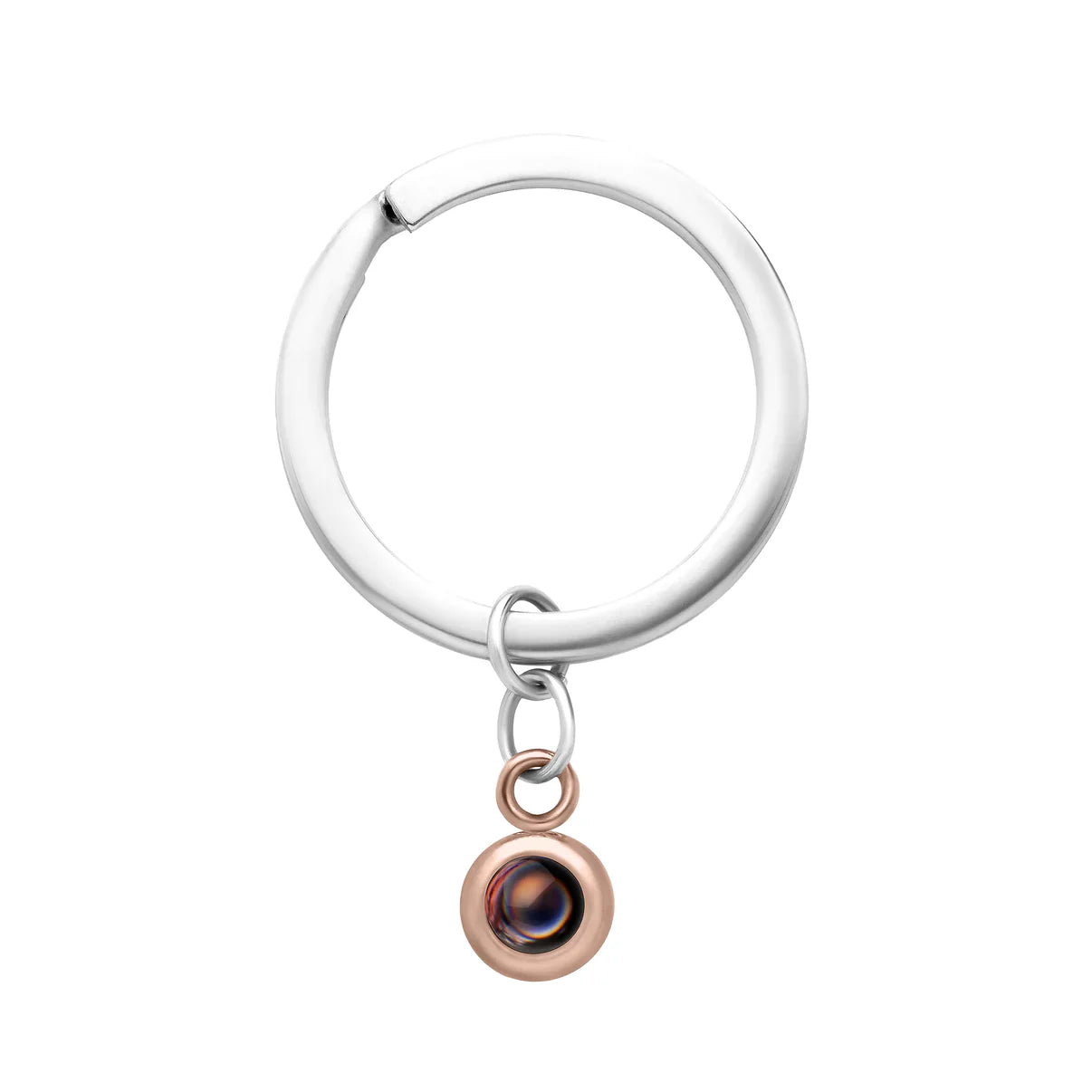 Custom Photo Keychain - Rose Gold