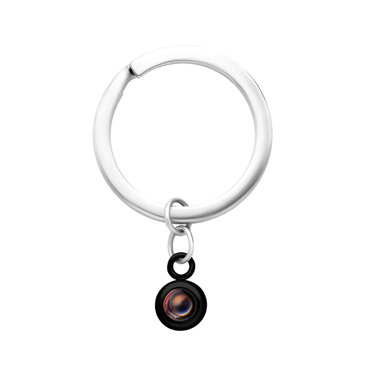 Custom Photo Keychain - Black