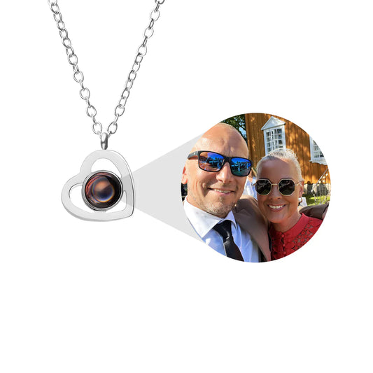 Custom Photo Necklace - Silver